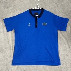 Jordan Florida Gators Mens XL Nike Performance Polo Shirt Blue College NCAA